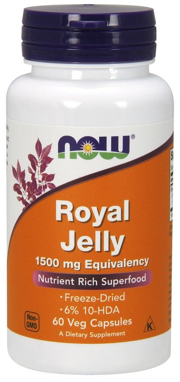 NOW Foods, Royal Jelly, 1500mg Equivalency - 60 vcaps