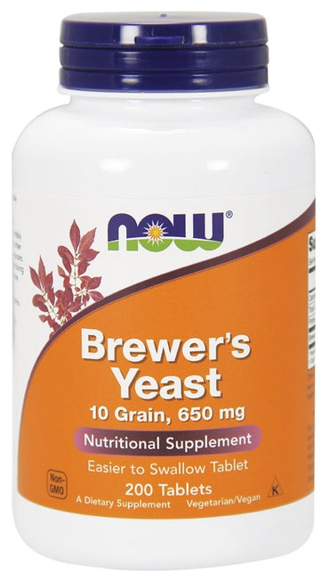 NOW Foods, Brewer's Yeast, Tablets - 200 tablets