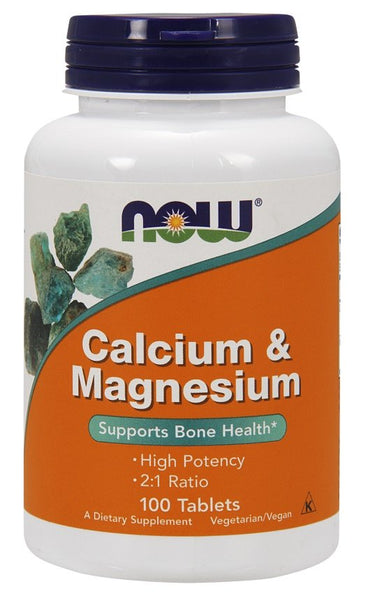NOW Foods, Calcium & Magnesium - 100 tablets