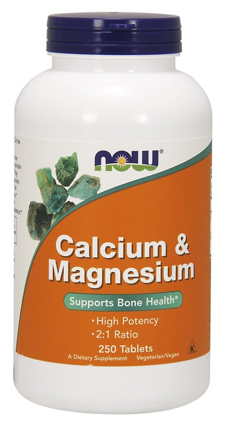 NOW Foods, Calcium & Magnesium - 250 tablets