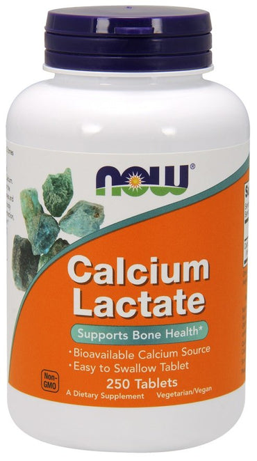 NOW Foods, Calcium Lactate - 250 tablets
