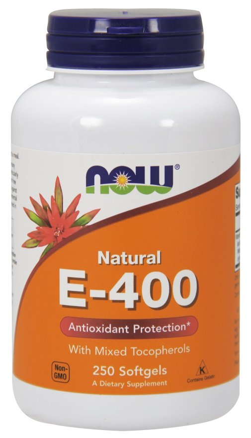 NOW Foods, Vitamin E-400 - Natural (Mixed Tocopherols) - 250 softgels