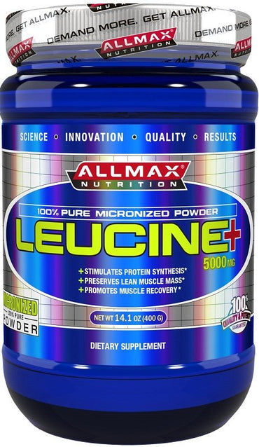 AllMax Nutrition, Leucine +, 5000mg - 400g