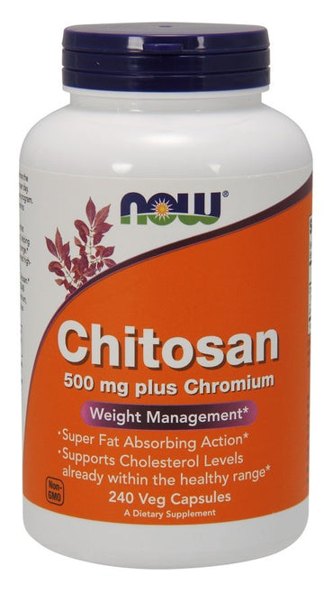 NOW Foods, Chitosan, 500mg Plus Chromium - 240 vcaps