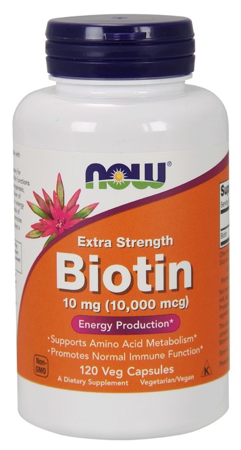 NOW Foods, Biotin, 10mg Extra Strength - 120 vcaps