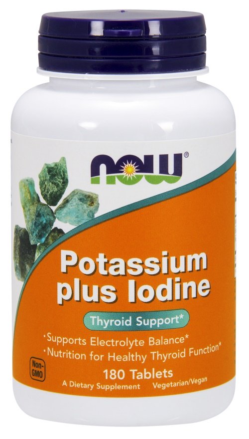 NOW Foods, Potassium plus Iodine - 180 tabs
