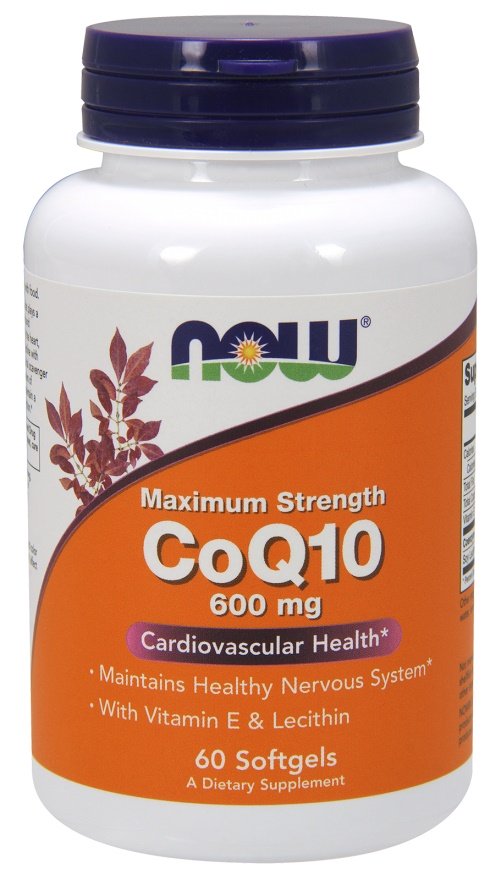 NOW Foods, CoQ10 with Lecithin & Vitamin E, 600mg - 60 softgels