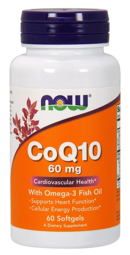 NOW Foods, CoQ10 with Omega-3, 60mg - 60 softgels
