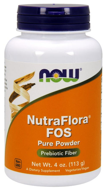 NOW Foods, NutraFlora FOS, Pure Powder - 113g