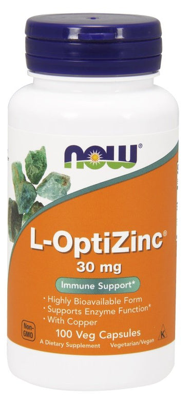 NOW Foods, L-OptiZinc, 30mg - 100 vcaps