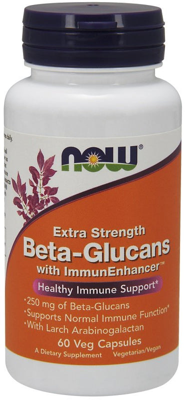 NOW Foods, Beta-Glucans with ImmunEnhancer, Extra Strength - 60 vcaps