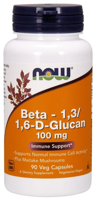 NOW Foods, Beta - 1,3/1,6-D-Glucan, 100mg - 90 vcaps
