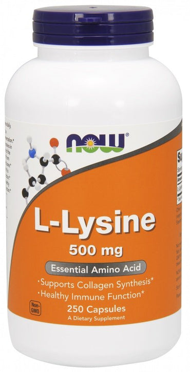 NOW Foods, L-Lysine, 500mg - 250 vcaps