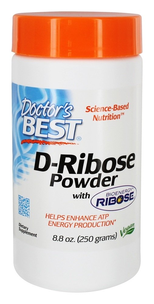 Doctor's Best, D-Ribose with BioEnergy Ribose, Powder - 250g