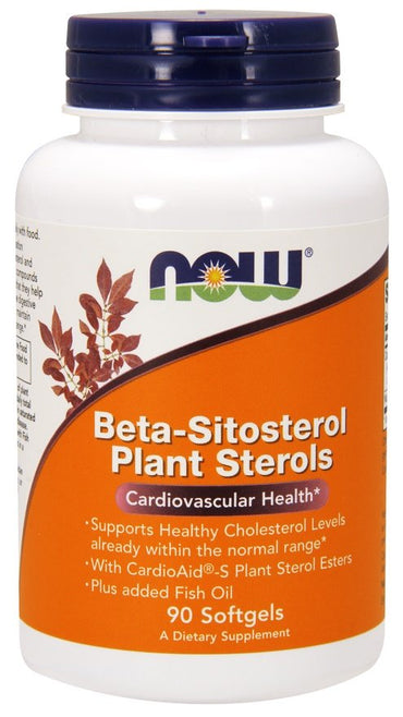 NOW Foods, Beta-Sitosterol Plant Sterols - 90 softgels