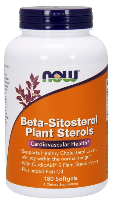 NOW Foods, Beta-Sitosterol Plant Sterols - 180 softgels