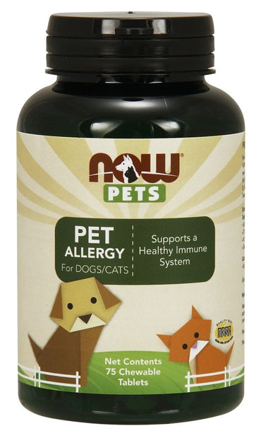 NOW Foods, Pets, Pet Allergy - 75 chewable tablets