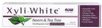 NOW Foods, XyliWhite, Neem & Tea Tree Toothpaste Gel - 181g