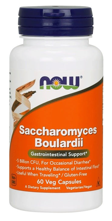 NOW Foods, Saccharomyces Boulardii - 60 vcaps