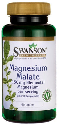 Swanson, Magnesium Malate, 150mg Elemental Magnesium - 60 tablets