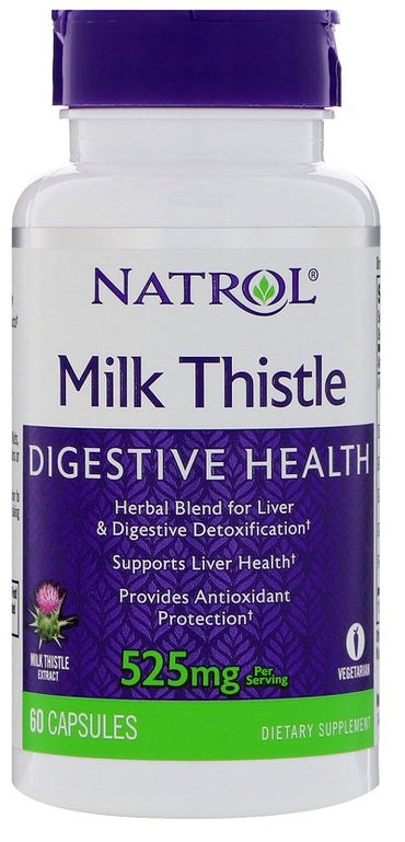 Natrol, Milk Thistle, 525mg - 60 caps