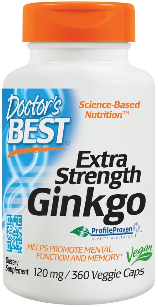Doctor's Best, Extra Strength Ginkgo, 120mg - 360 vcaps