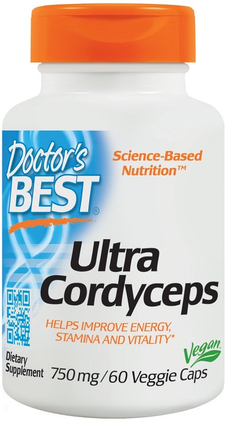 Doctor's Best, Ultra Cordyceps, 750mg - 60 vcaps
