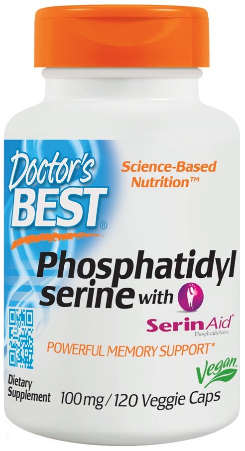 Doctor's Best, Phosphatidylserine Serine with SerinAid, 100mg - 120 vcaps