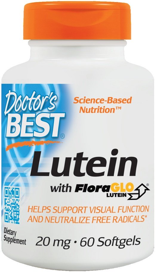 Doctor's Best, Lutein with FloraGLO, 20mg - 60 softgels