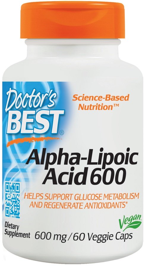 Doctor's Best, Alpha-Lipoic Acid, 600mg - 60 vcaps