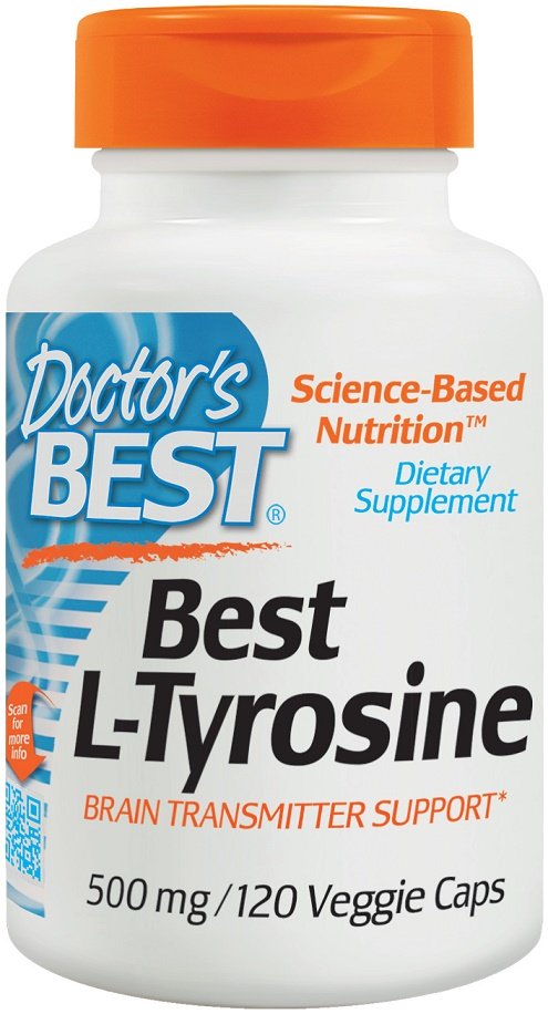 Doctor's Best, L-Tyrosine, 500mg - 120 vcaps