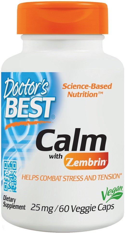 Doctor's Best, Calm with Zembrin, 25mg - 60 vcaps