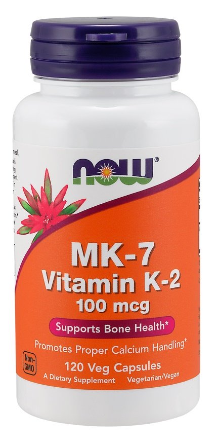 NOW Foods, MK-7 Vitamin K-2, 100mcg - 120 vcaps