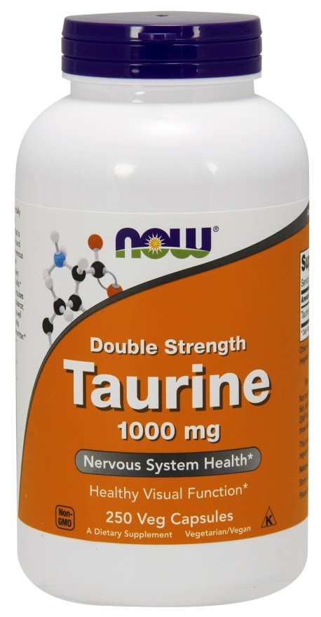 NOW Foods, Taurine, 1000mg Double Strength - 250 vcaps