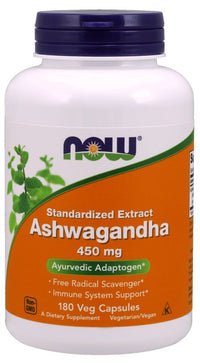 NOW Foods, Ashwagandha Extract, 450mg - 180 vcaps