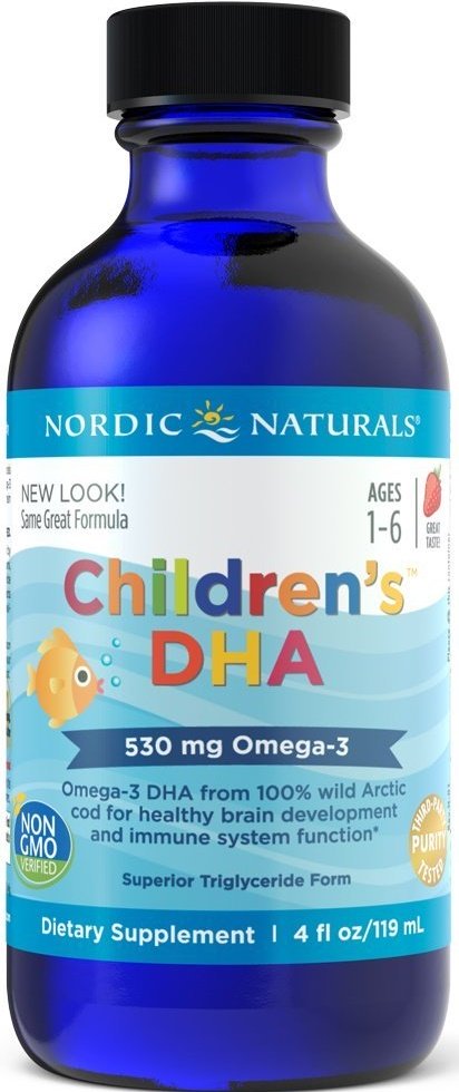 Nordic Naturals, Children's DHA, 530mg Omega-3 Strawberry (EAN 768990567803) - 119 ml.