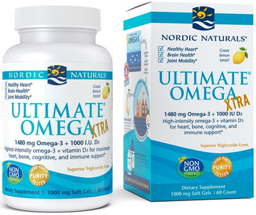 Nordic Naturals, Ultimate Omega Xtra, 1480mg Lemon - 60 softgels