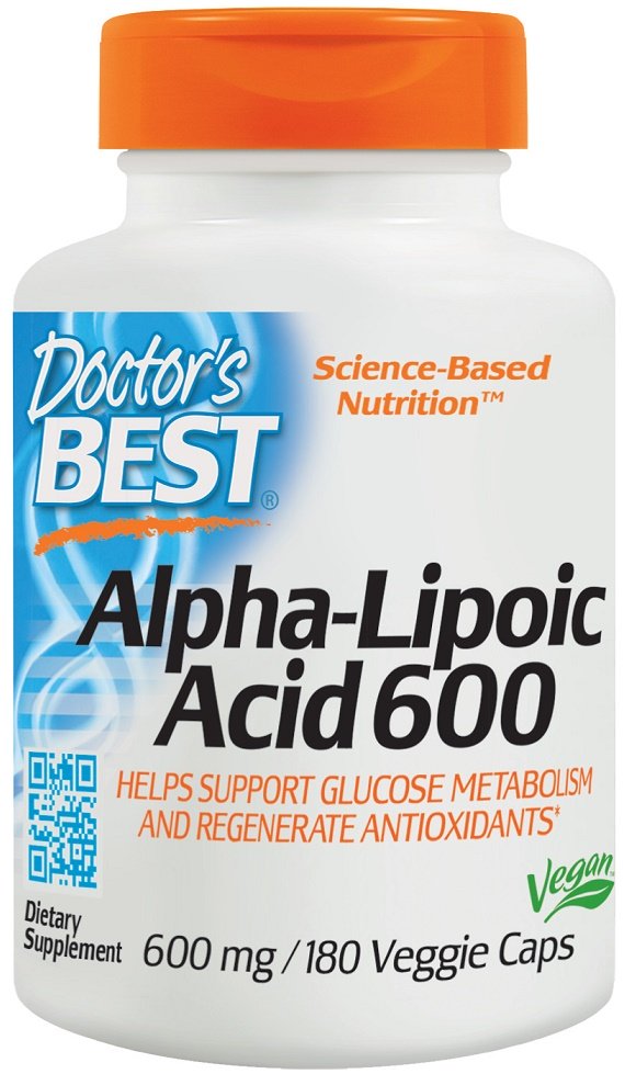 Doctor's Best, Alpha-Lipoic Acid, 600mg - 180 vcaps