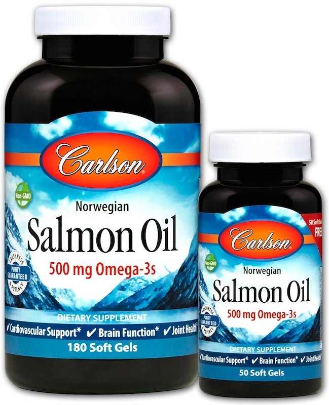 Carlson Labs, Norwegian Salmon Oil - 180 + 50 softgels