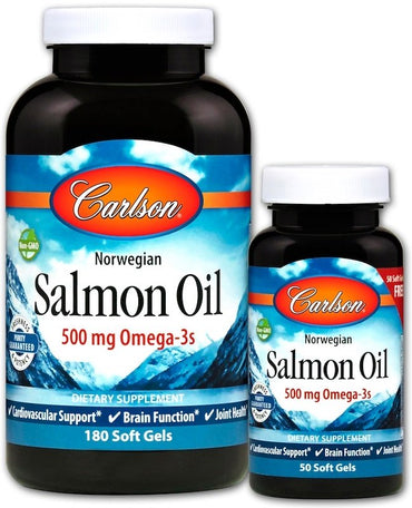 Carlson Labs, Norwegian Salmon Oil - 180 + 50 softgels