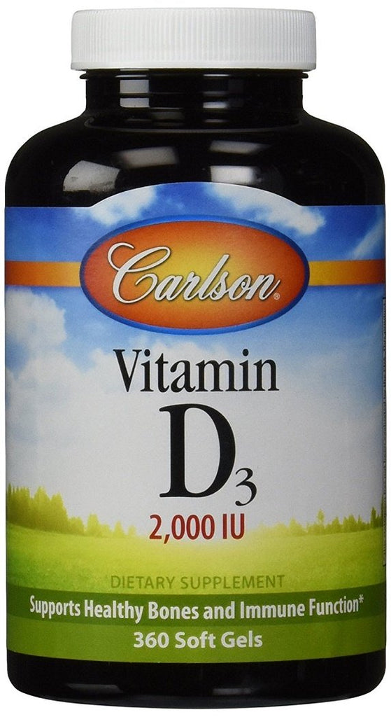 Carlson Labs, Vitamin D3, 2000 IU - 360 softgels