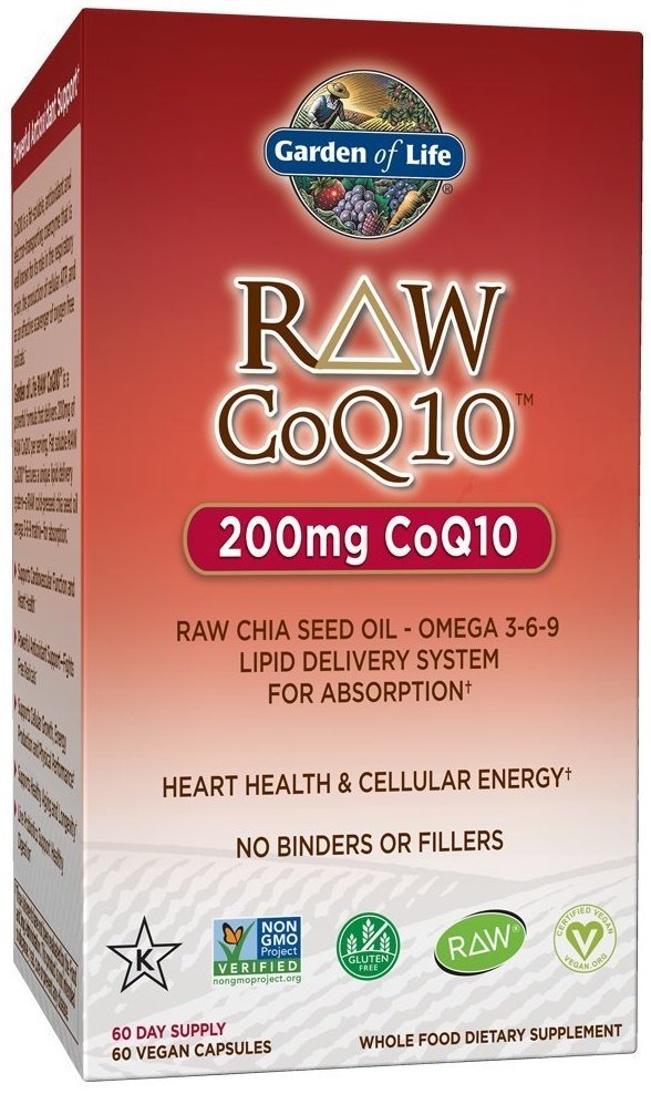 Garden of Life, Raw CoQ10, 200mg - 60 vegan caps