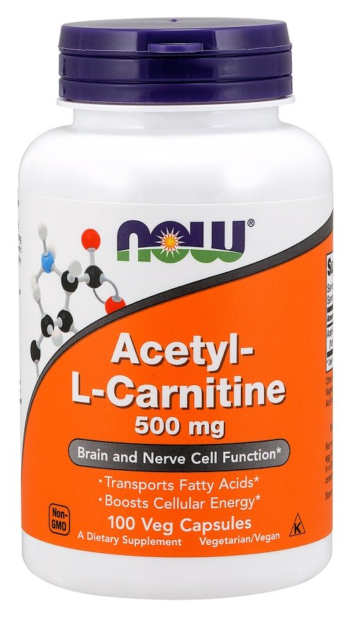 NOW Foods, Acetyl-L-Carnitine, 500mg - 100 vcaps