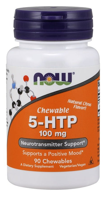 NOW Foods, 5-HTP, 100mg (Chewable) - 90 chewables