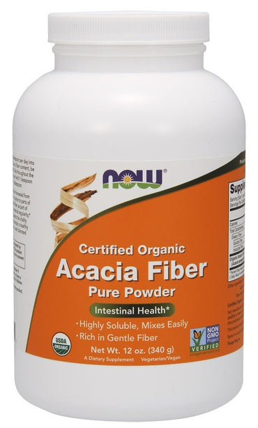 NOW Foods, Acacia Fiber Organic Powder - 340g