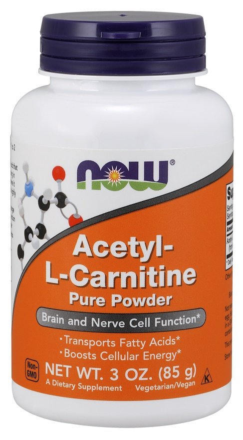 NOW Foods, Acetyl-L-Carnitine, Pure Powder - 85g