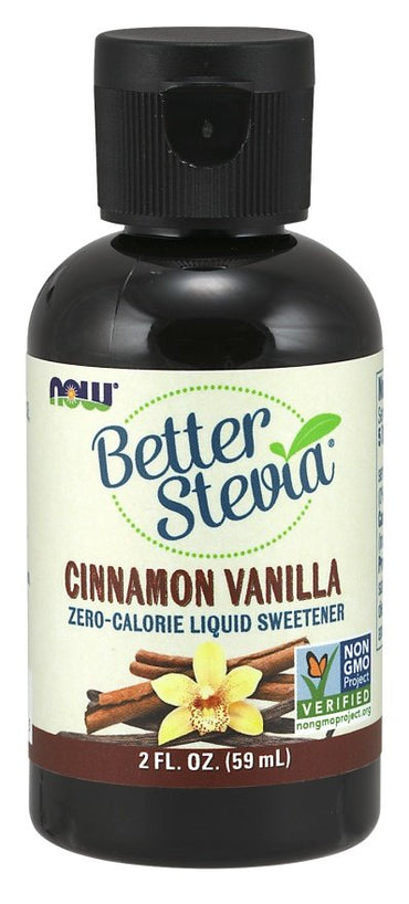 NOW Foods, Better Stevia Liquid, Cinnamon Vanilla - 59 ml.