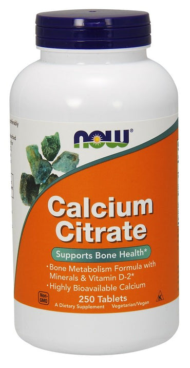 NOW Foods, Calcium Citrate with Minerals & Vitamin D-2 - 250 tabs