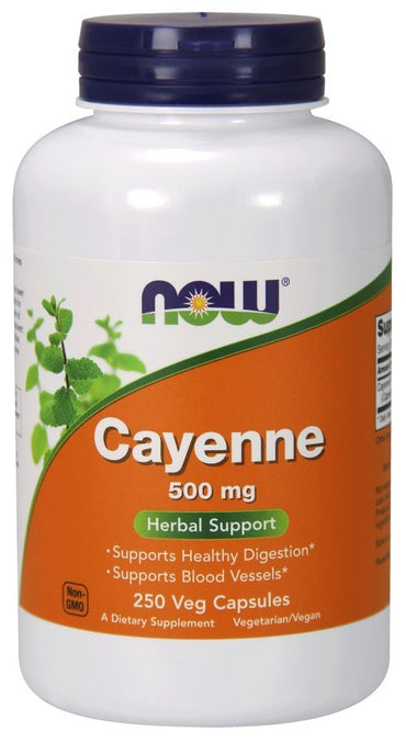 NOW Foods, Cayenne, 500mg - 250 vcaps