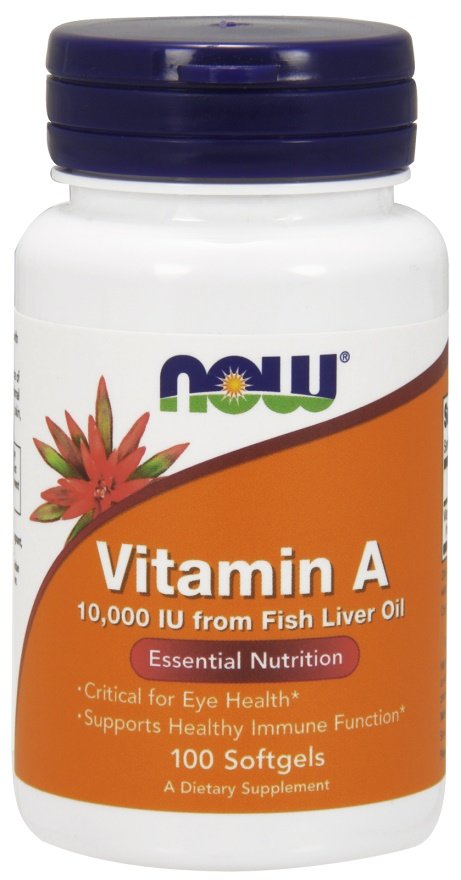 NOW Foods, Vitamin A, 10 000 IU - 100 softgels